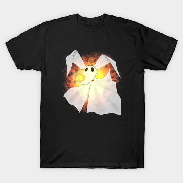 Zero the ghost dog T-Shirt by AndrewKennethArt